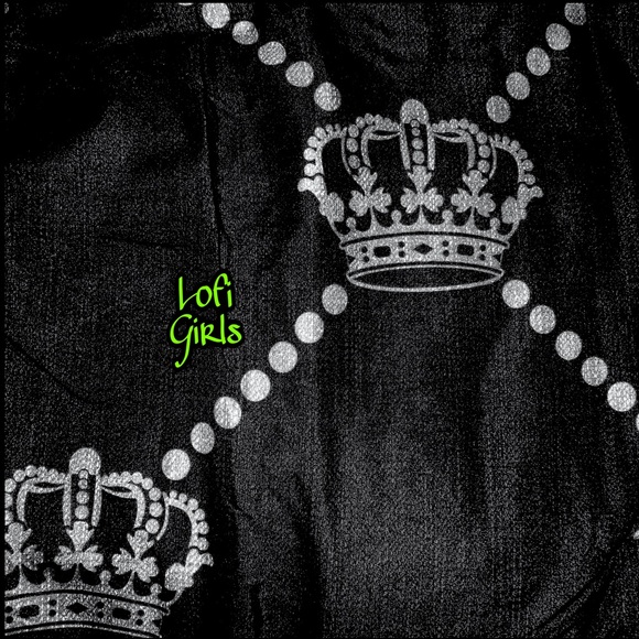 Juicy Couture Gothic Crown Argyle Black Silver Crown Pink Jacquard 8 pc Bed Set - Picture 4 of 11